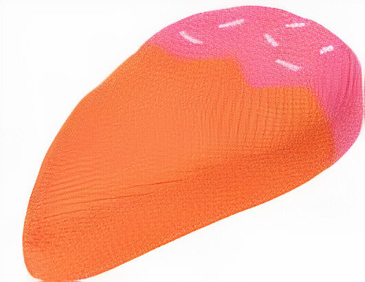 koelspeelgoed hond ijs 17 cm textiel roze/oranje