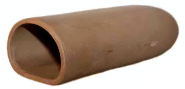 aquarium leghol rond 14,5 cm keramiek bruin