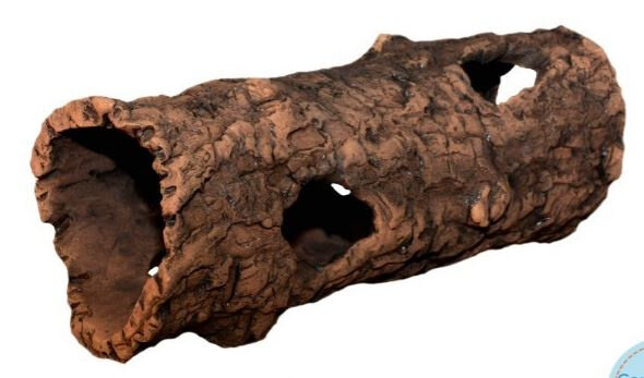 terrarium Log 28 cm keramiek bruin