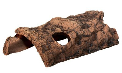 terrarium Half-Log 13 x 8 cm keramiek bruin