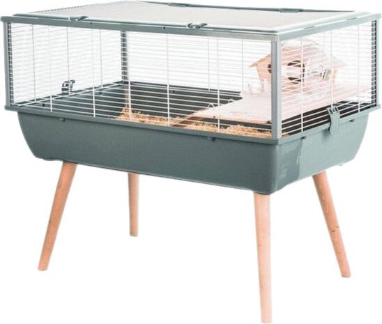 knaagdierkooi Neo Nigha 78 x 48 cm staal grijs