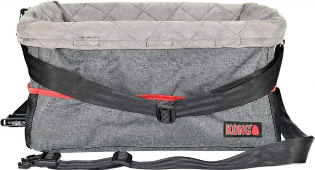 autostoel 40 x 30 cm polyester grijs