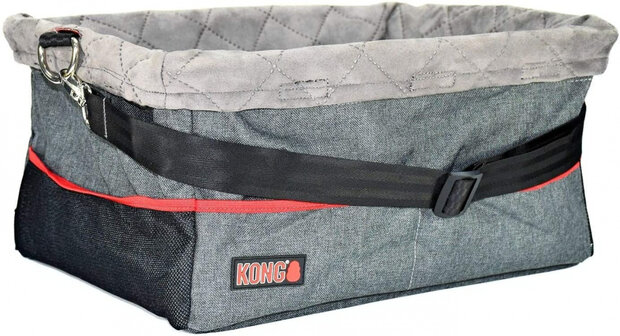 autostoel 40 x 30 cm polyester grijs
