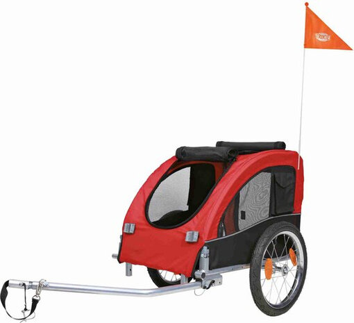 hondenfietskar 75 x 63 x 68 cm polyester/staal rood