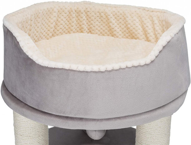 krabpaal Lavina 58 x 138 cm fleece cr&egrave;me/grijs
