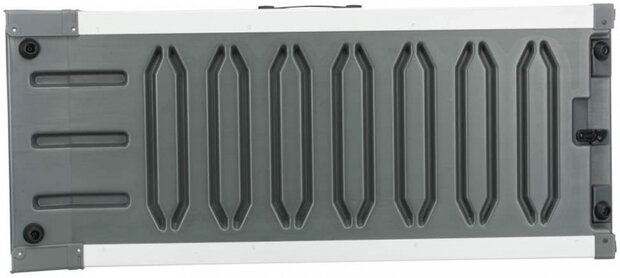 hondenloopplank 180 x 43 cm aluminium zilver