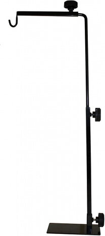 lichtstandaard Komodo 37-63 cm staal zwart