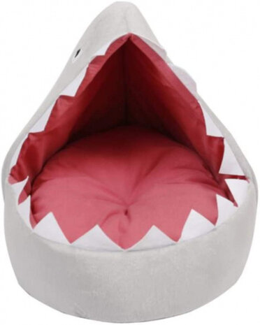 kattenmand Sheila De Haai 60 x 40 x 42 cm polyester grijs