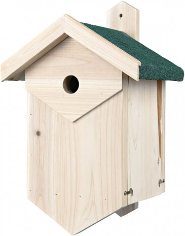 nestkast Holenbroeders 25 x 22 cm 3,4 cm hout blank