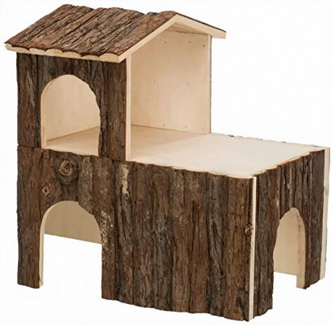 speelhuisje Letti 45 x 25 x 45 cm hout blank