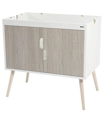 kooistandaard Nevo 78 x 77 cm hout wit/grijs