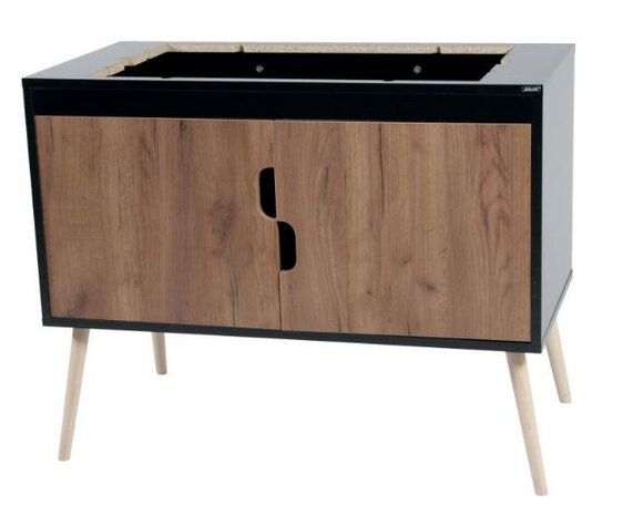 kooistandaard Nevo 98 x 77 cm hout bruin/zwart