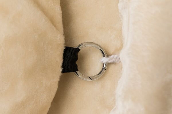 krabpaal Klara 60 x 100 cm pluche/sisal cr&egrave;me