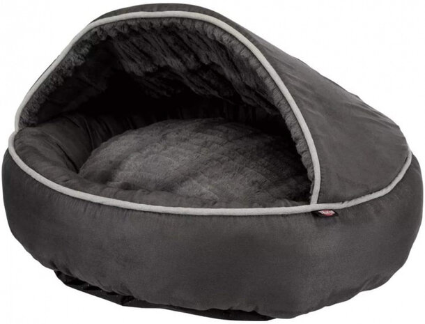 kattemand Donut 55 cm velours/pluche grijs