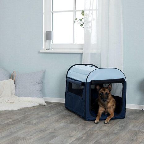 hondendraagtas 80 x 55 x 65 cm polyester blauw