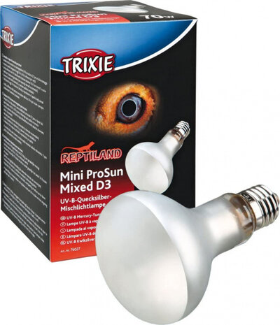 verwarmingslamp Reptiland D3/UV-B 10,8 cm 70W zilver