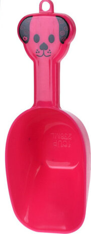 voerschep 236 ml 23 x 5 cm polypropyleen rood