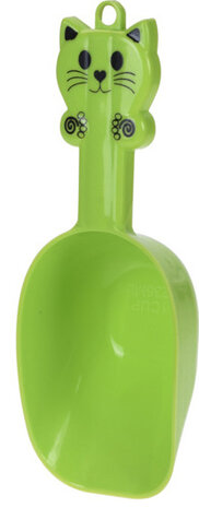 voerschep 236 ml 23 x 5 cm polypropyleen groen