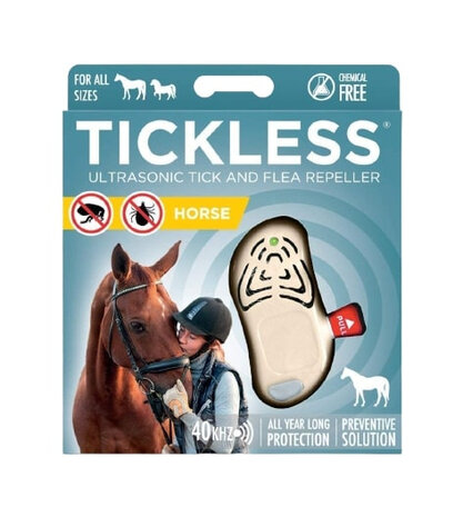 teek en vlo afweer voor paard Tickless beige