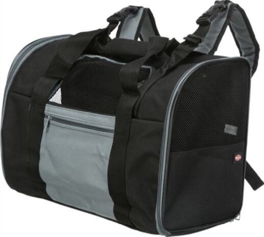 hondenrugzak Connor 41 x 30 cm polyester zwart/grijs