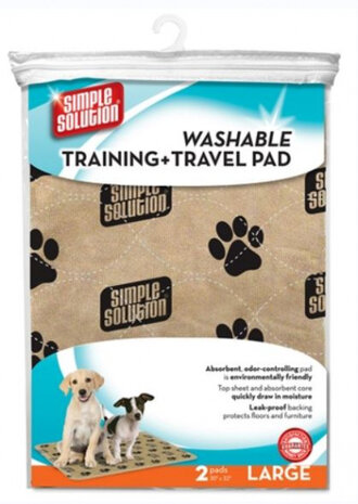 trainingsmatten wasbaar 76 x 81 cm katoen bruin 2 stuks