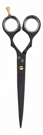 trimschaar honden Edge 16,5 cm RVS zwart
