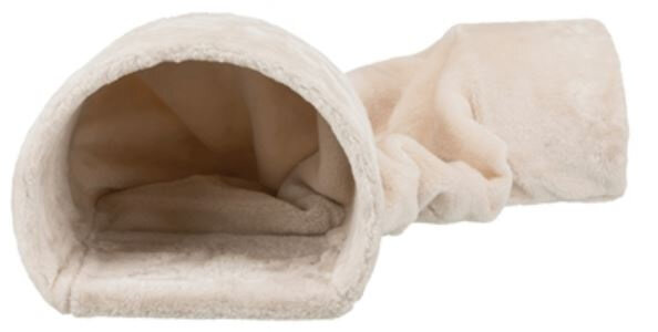 speeltunnel knaagdieren 80 x 27 cm pluche beige