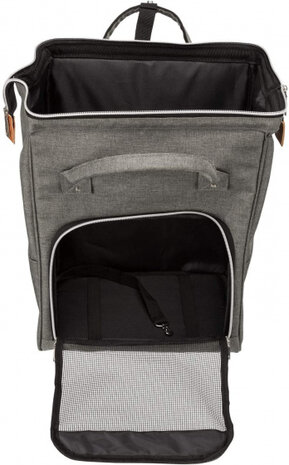 hondentas Ava 42 x 32 10 kg polyester grijs