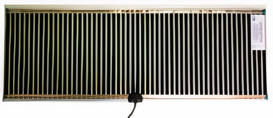warmtemat 73,3 x 27,4 cm 39 watt textiel zwart