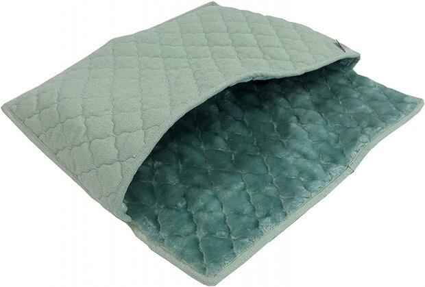 kattenslaapzak 49 cm pluche/polyester mintgroen