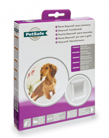 katten-hondenluik Staywell 23,6 x 19,8 cm wit