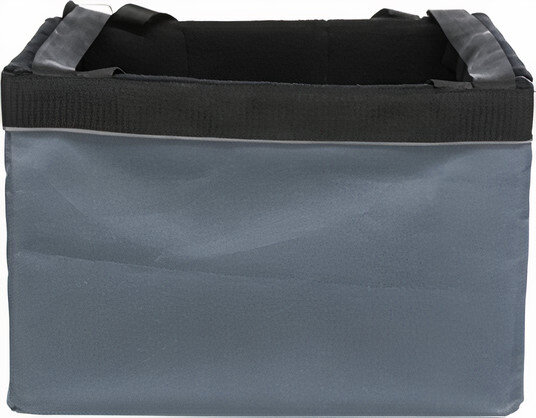 hondenfietsmand 38 x 25 cm nylon grijs