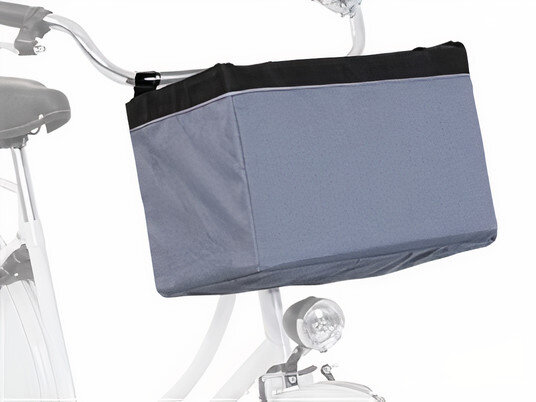 hondenfietsmand 38 x 25 cm nylon grijs
