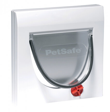 katten-hondenluik tunnel 4Way 22,3 x 16 cm wit 2-delig