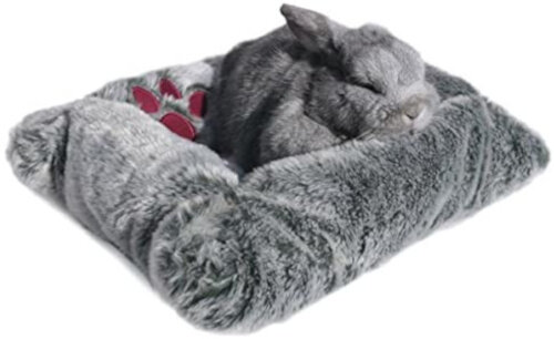 knaagdiermand Snuggles 43 x 33 cm pluche grijs