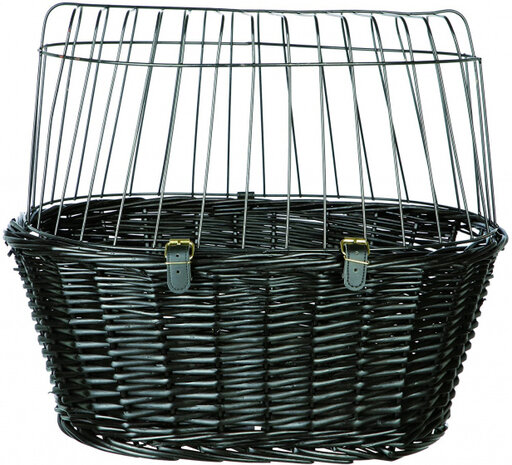 hondenfietsmand Wilgen 50 x 41 x 35 cm staal zwart