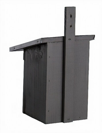 nestkast koolmees 21,5 x 33 cm hout grijs
