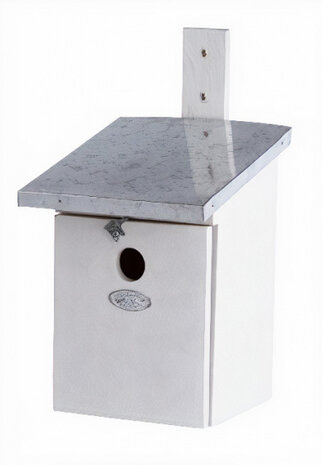 nestkast koolmees 21,5 x 33 cm hout wit