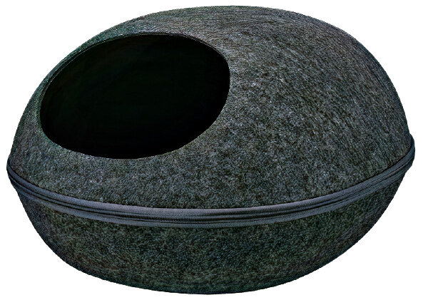 kattenmand Iglo Liva antraciet 40 cm vilt antraciet