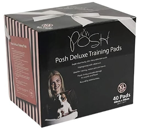trainingpads puppy 60 x 90 cm papier beige/roze 40 stuks