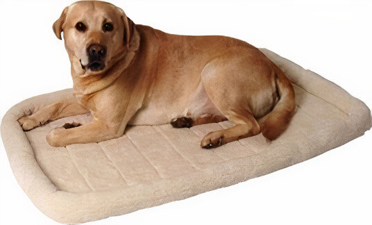 hondenmatras voor bench Comfort 67 x 43 cm pluche beige