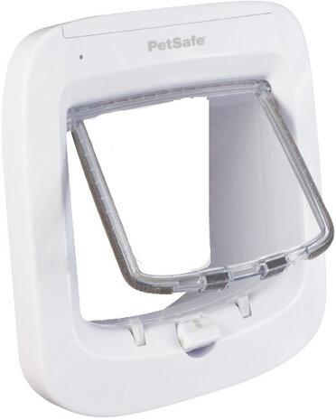 kattenluik PetPorte Microchip 17,5 cm wit