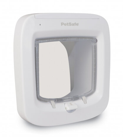 kattenluik PetPorte Microchip 17,5 cm wit