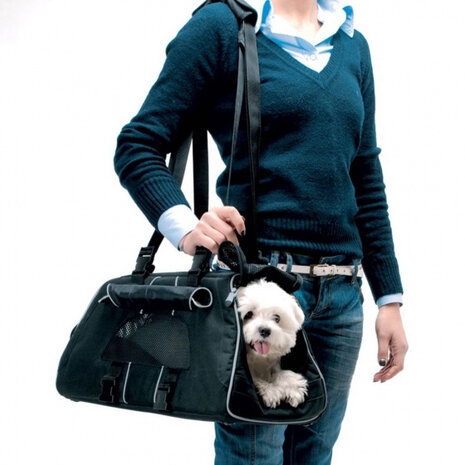 hondendraagtas Jet Set Forma 51 cm zwart maat M