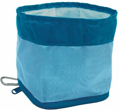 voerbak draagbaar hond Zippy Bowl 1,3 liter nylon blauw