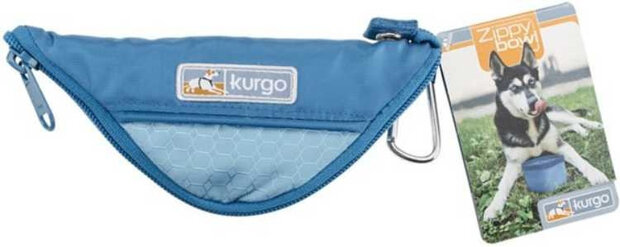 voerbak draagbaar hond Zippy Bowl 1,3 liter nylon blauw