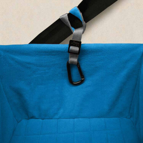 hondenzitje Heather Booster 40 cm polyester blauw/grijs