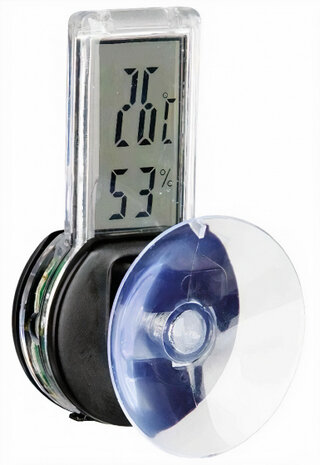 thermometer reptielen digitaal 6 x 3 cm zwart