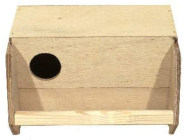 broedkast 25 x 16 cm hout naturel
