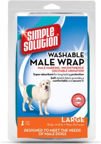 wasbare hondenluier 45-89 cm microfiber groen